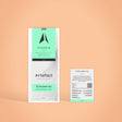 Product packaging with 'Artefact' branding on a peach background