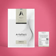 Artefact Padah Lin packaging on a pink background